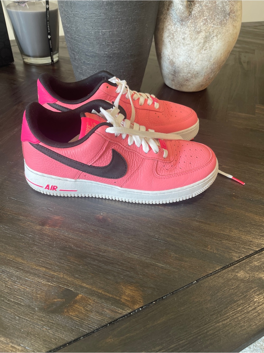 Nike  Air Pink and Black Low-Top Sneakers
